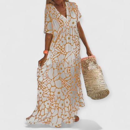 Christine - Sommerkleid Premium Blumenmuster